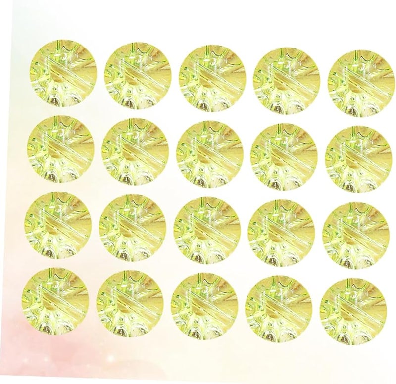 Light Yellow Crystal Sewing Buttons 50pcs For DIY Clothes Sweaters Coats Jackets - Image 3